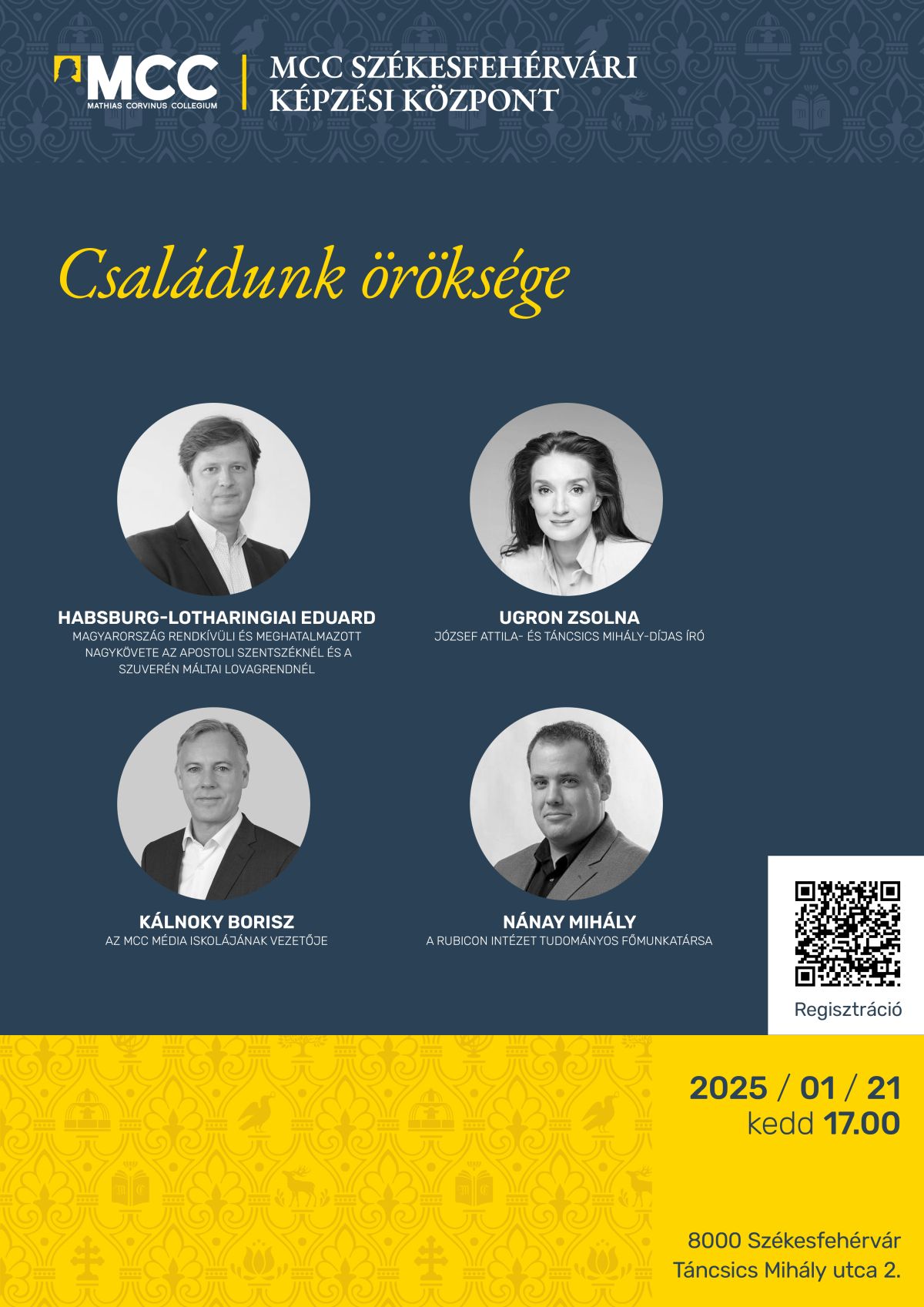 Családunk öröksége - érdekes beszélgetések a székesfehérvári MCC-ben